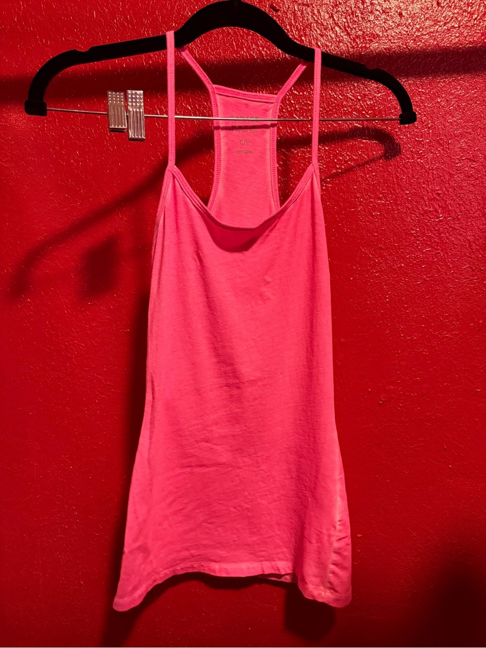 116. Preloved Garage Hot Pink Racerback Camisole